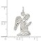 Sterling Silver Praying Angel Charm Jewelry Pendant 25mm x 15mm